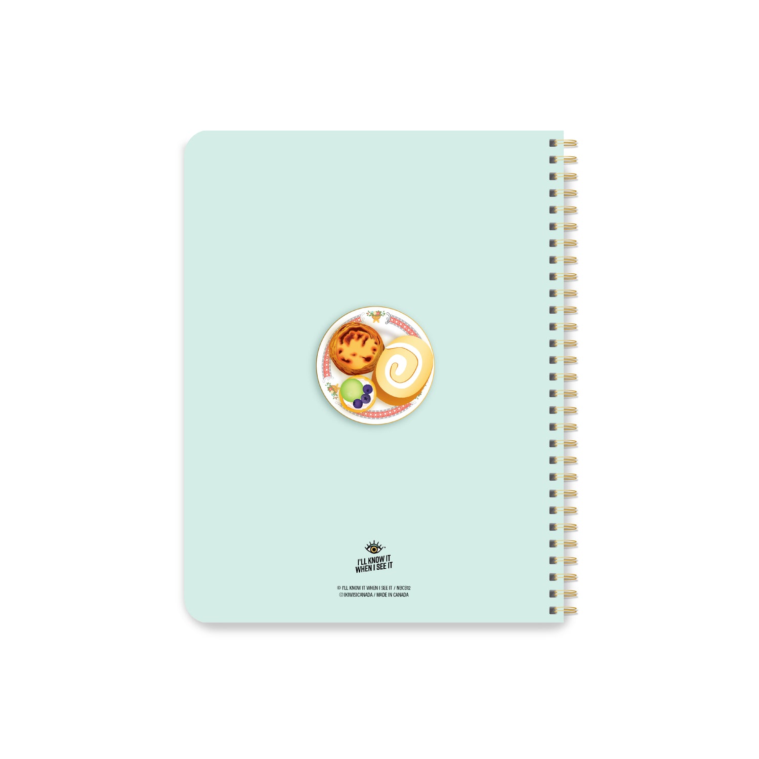 Chinese bakery coil bound notebook by I&