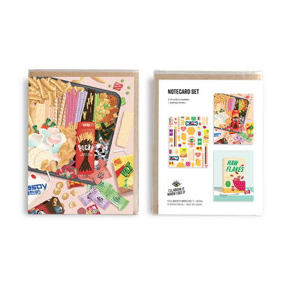 Asian sweets + snacks notecard set by I&