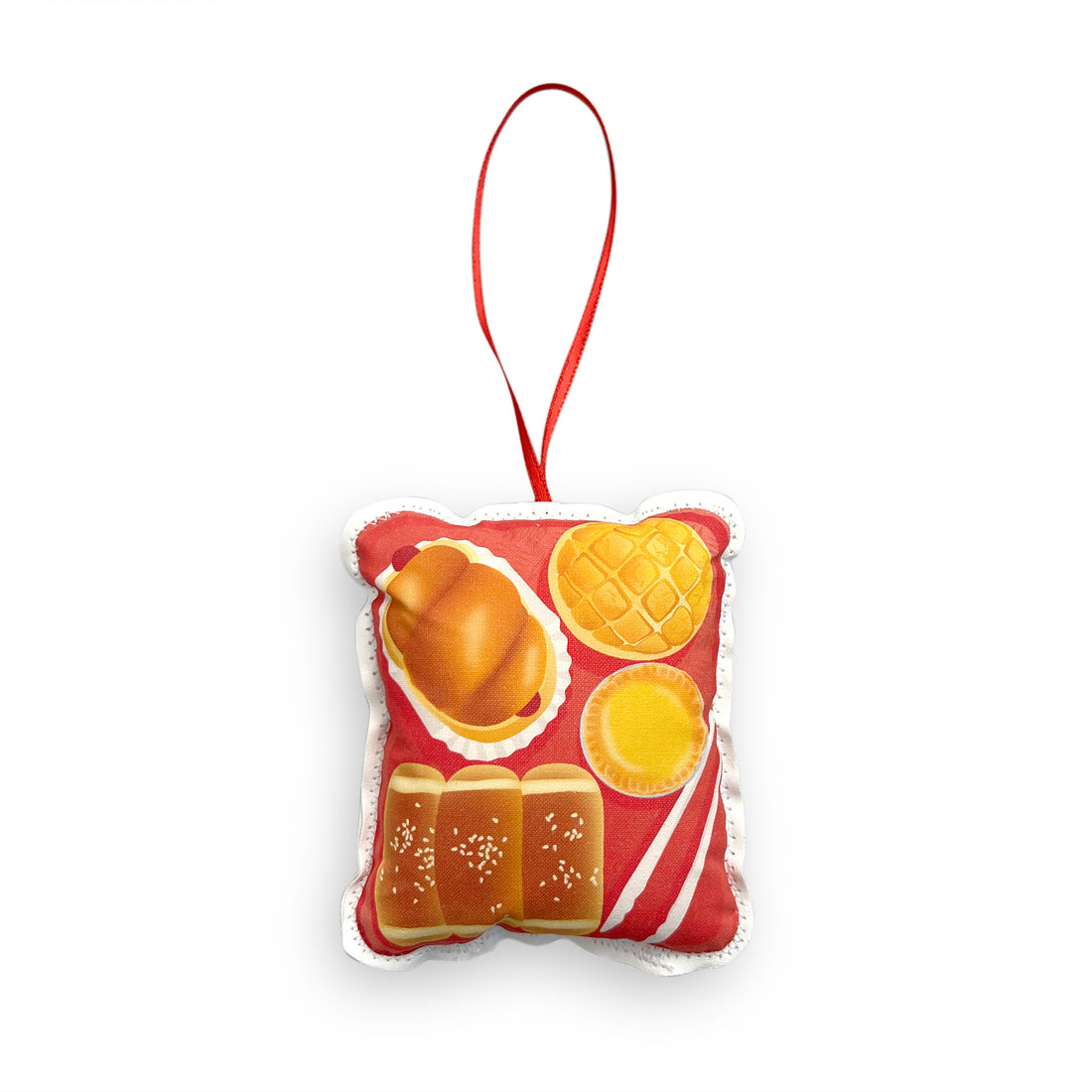 Chinese bakery tray plush Christmas ornament by I&