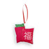 Red pocket plush Christmas ornament by I&