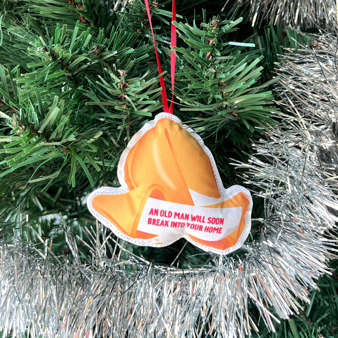 Fortune cookie plush ornament by I&