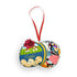 Cookie tin with sewing supplies plush ornament by I&