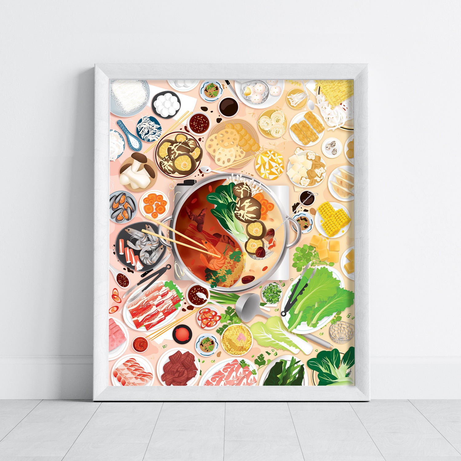 Hot pot art print by I&