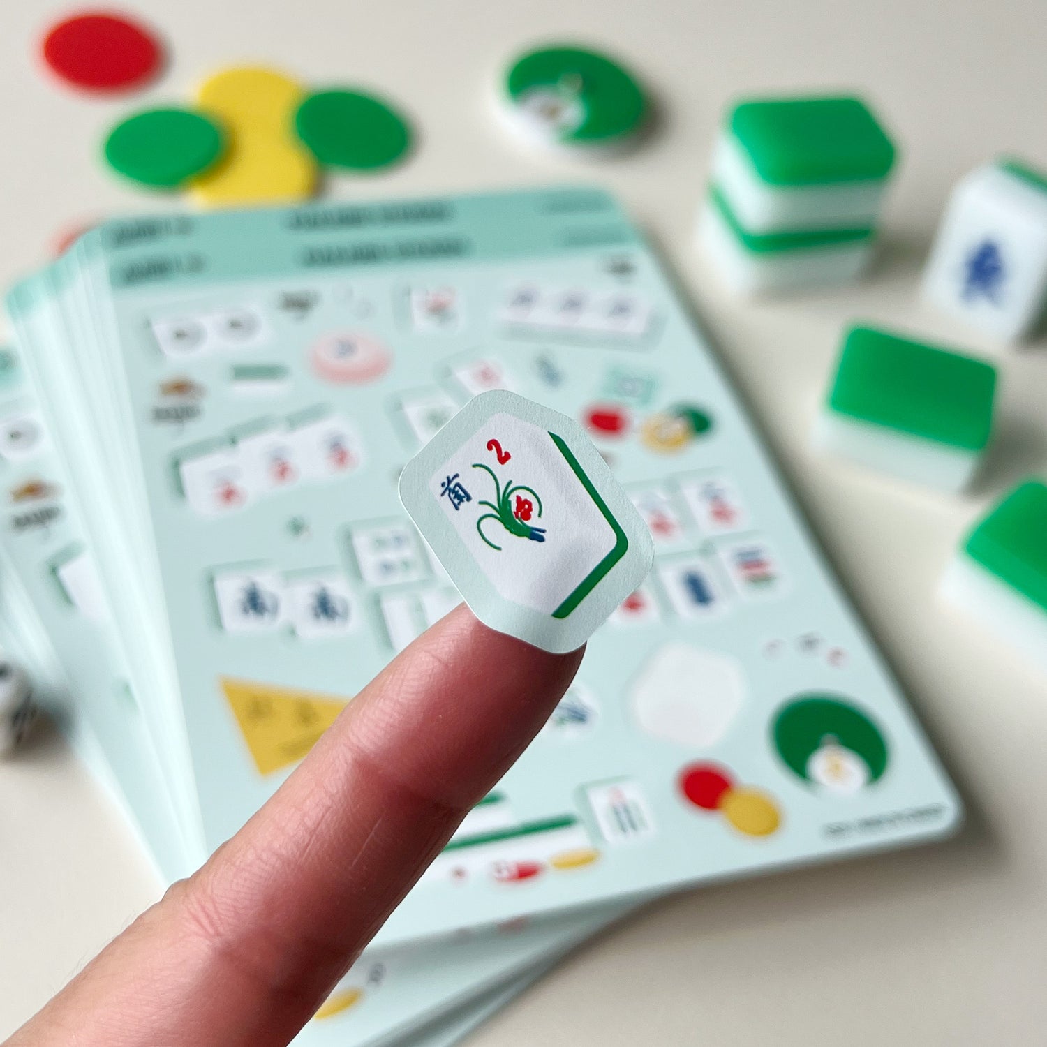 Mahjong sticker sheet by I&