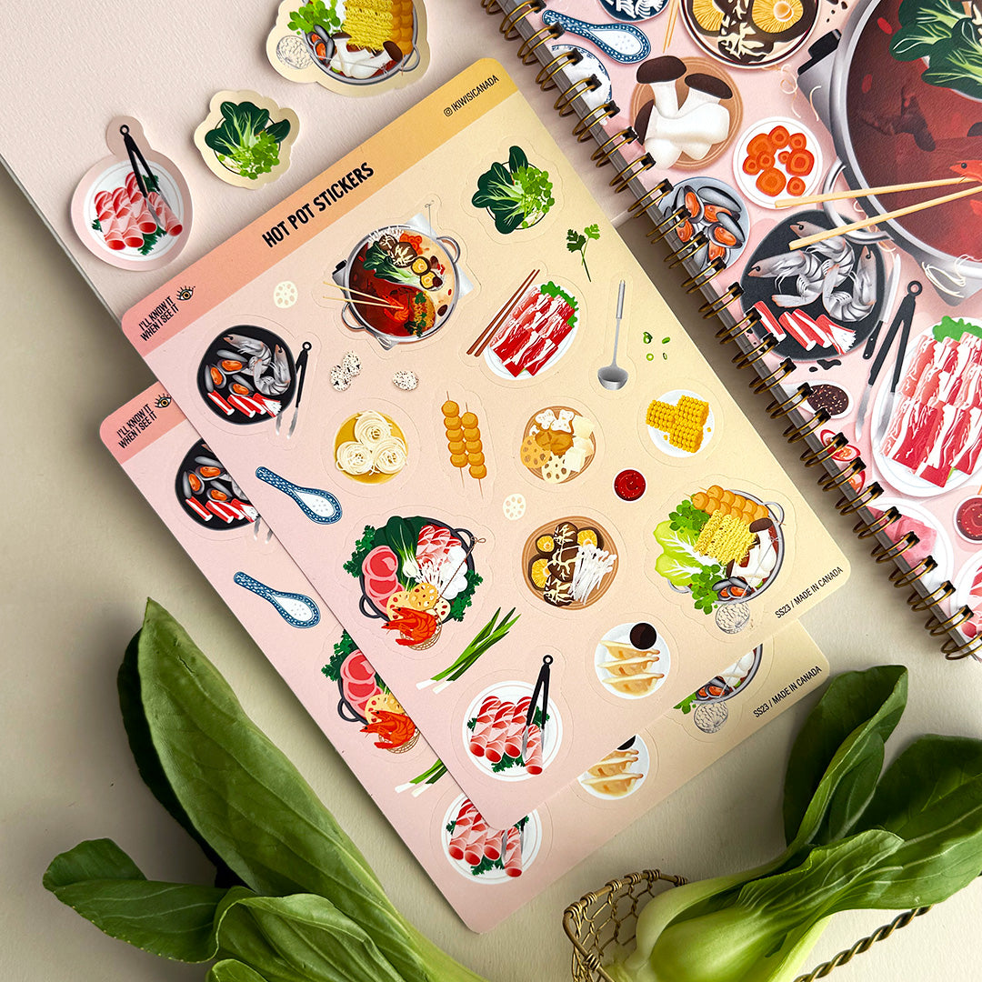 Hot pot sticker sheet by I&