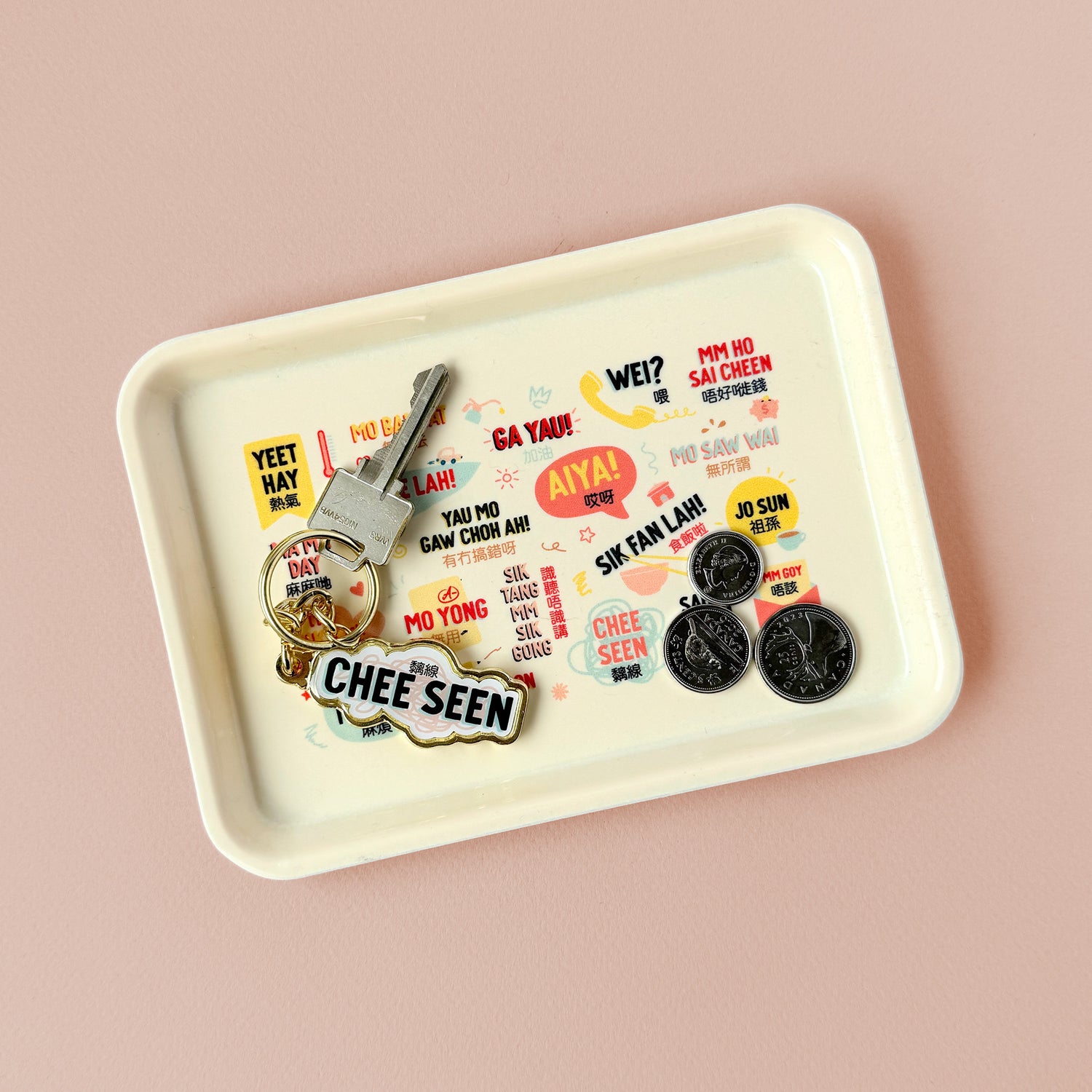 Cantonese sayings small tray by I&