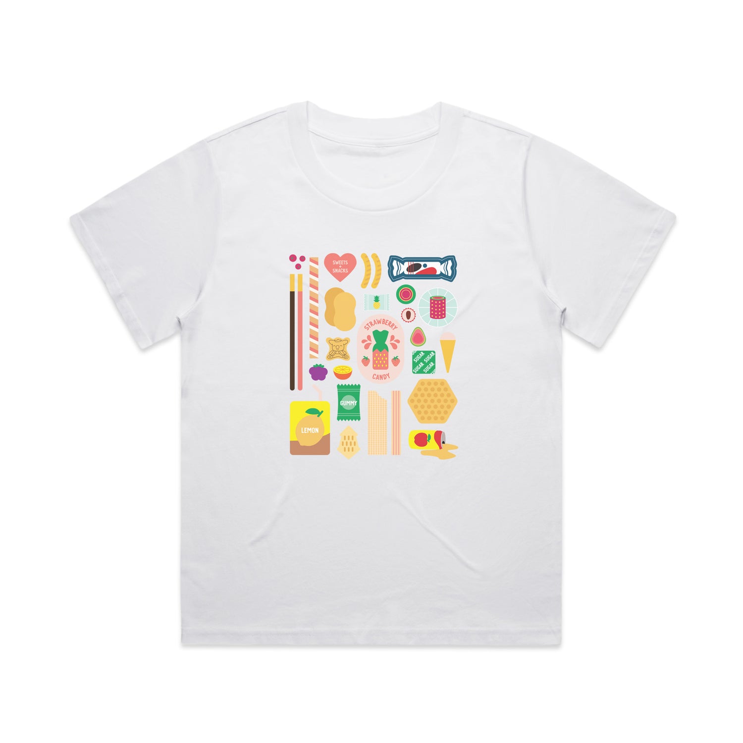 Sweets + snacks relaxed tee by I&