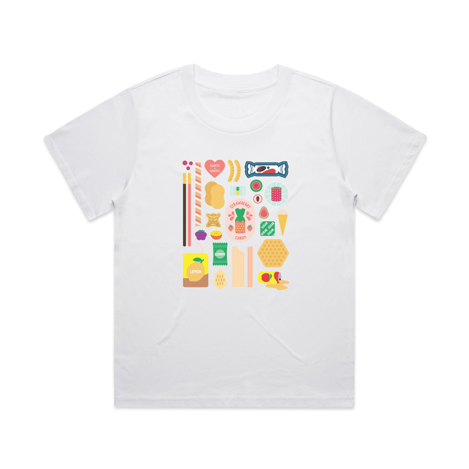 Sweets + snacks relaxed tee by I&