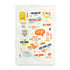 Tea towel with Cantonese sayings printed illustration by I&