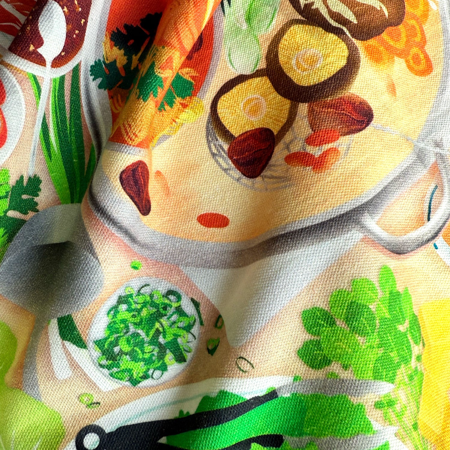 Tea towel with hot pot printed illustration by I&