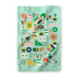 Mahjong geometric design tea towel by I&