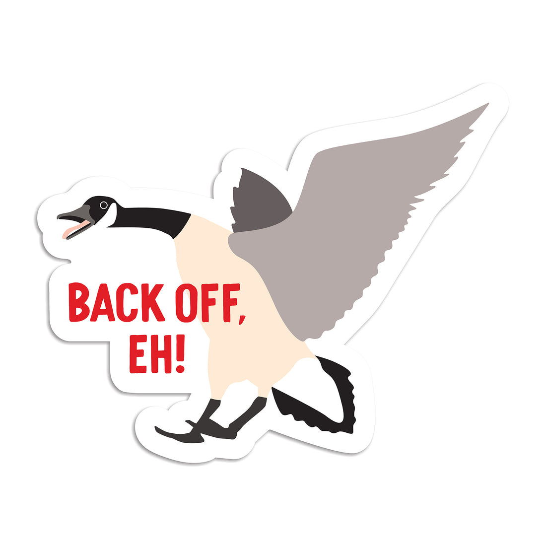 Back off eh Canada goose vinyl sticker by I&