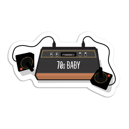 70s baby Atari vinyl sticker by I&