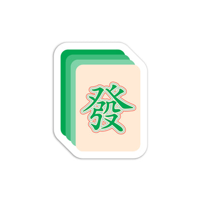 Mahjong fat tile vinyl sticker by I&