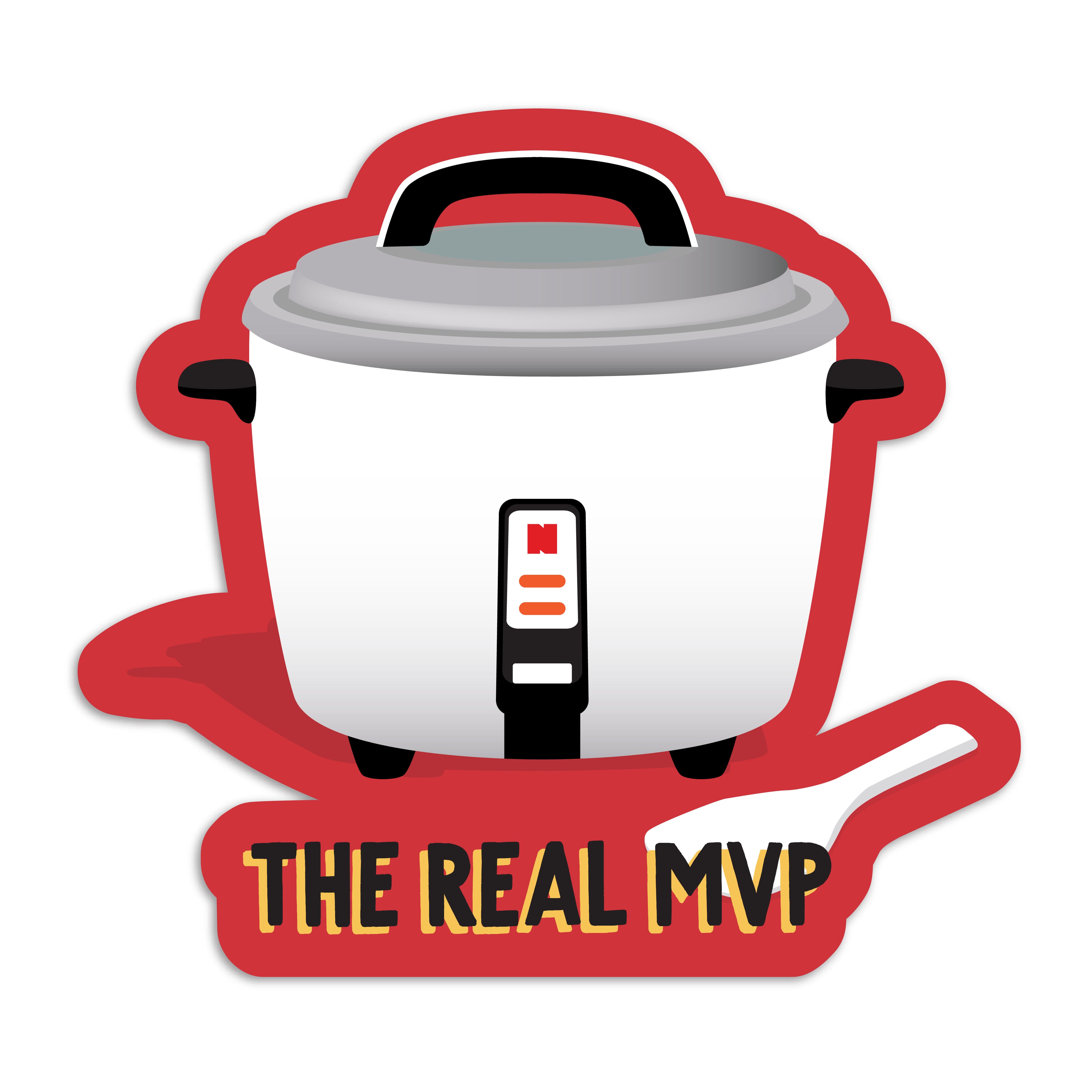 The real MVP rice cooker vinyl sticker by I&