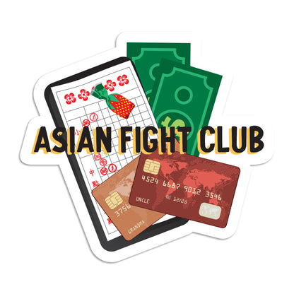 Asian fight club dim sum bill vinyl sticker by I&