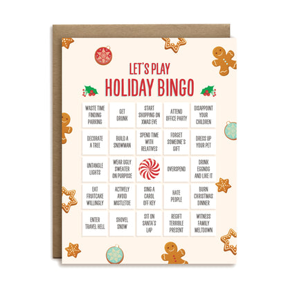 Holiday bingo greeting card by I&