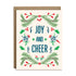 Joy and cheer mahjong holiday greeting card by I&