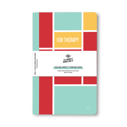For work, for therapy double-sided notebook cover