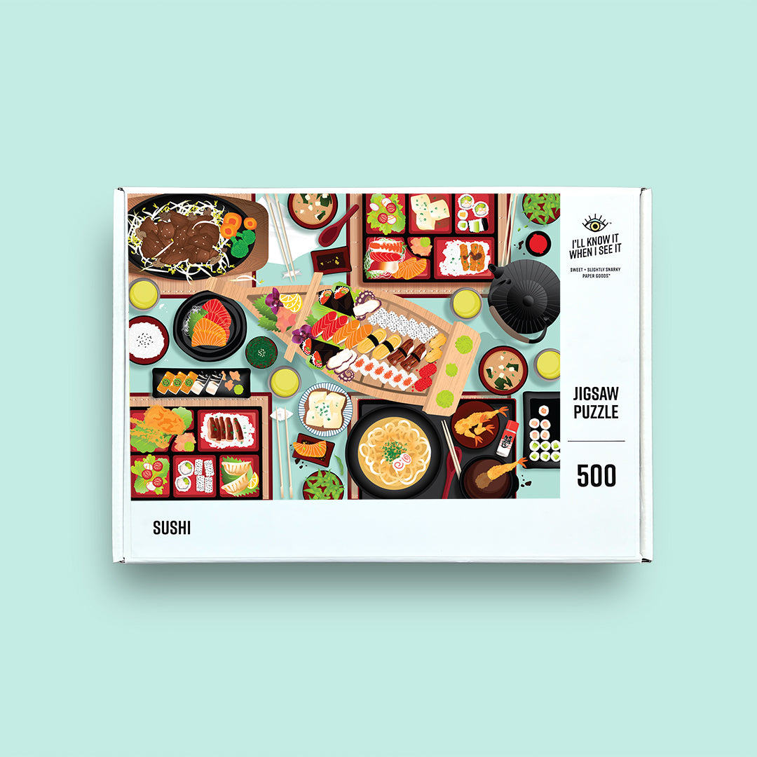 Foods of Japan 500 Piece Sushi Jigsaw Puzzle Complete