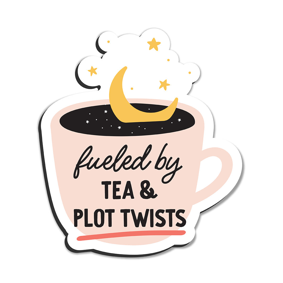 Tea and plot twists magnet