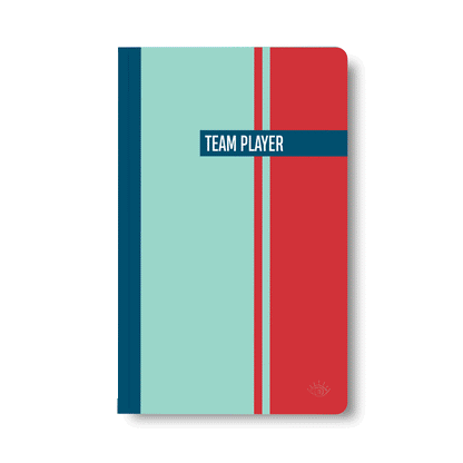 Team player, department of one double-sided notebook