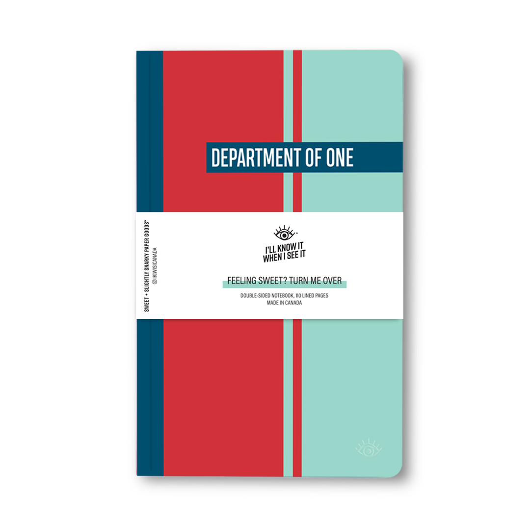 Team player, department of one double-sided notebook cover